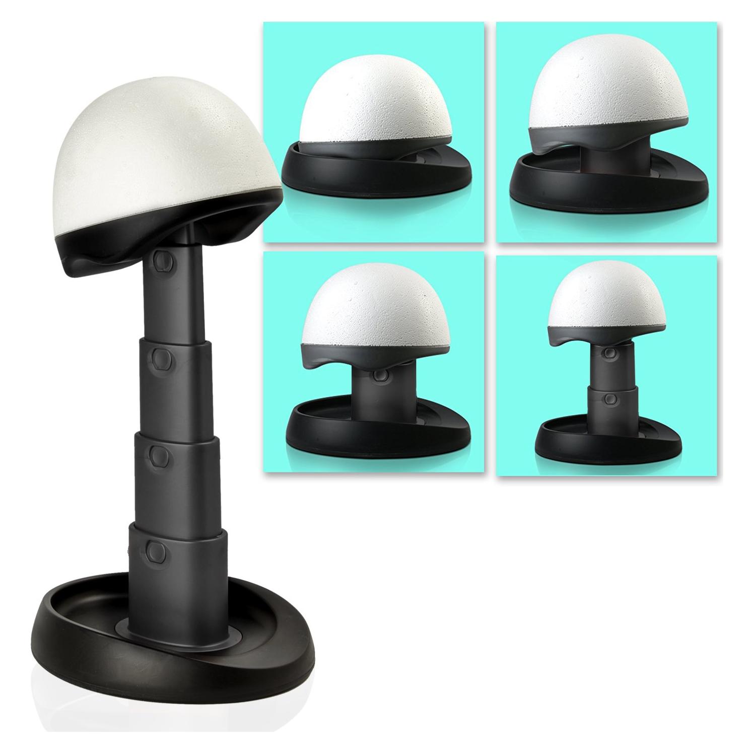 Soporte de Peluca Ajustable Adolfo Design - Negro, 5 Alturas