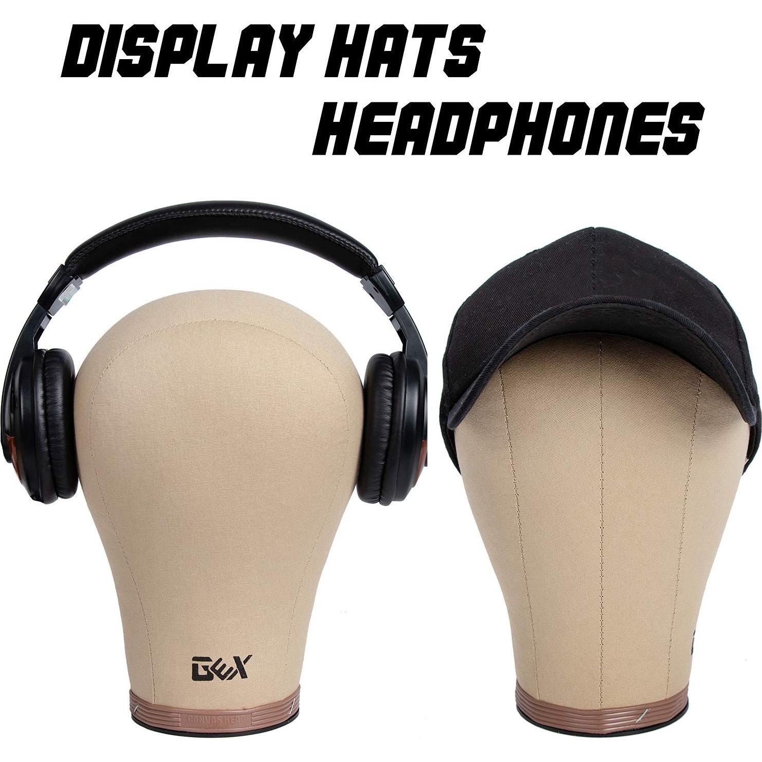 Cabeza de Maniquí de Corcho GEX 22" para Pelucas y Sombreros