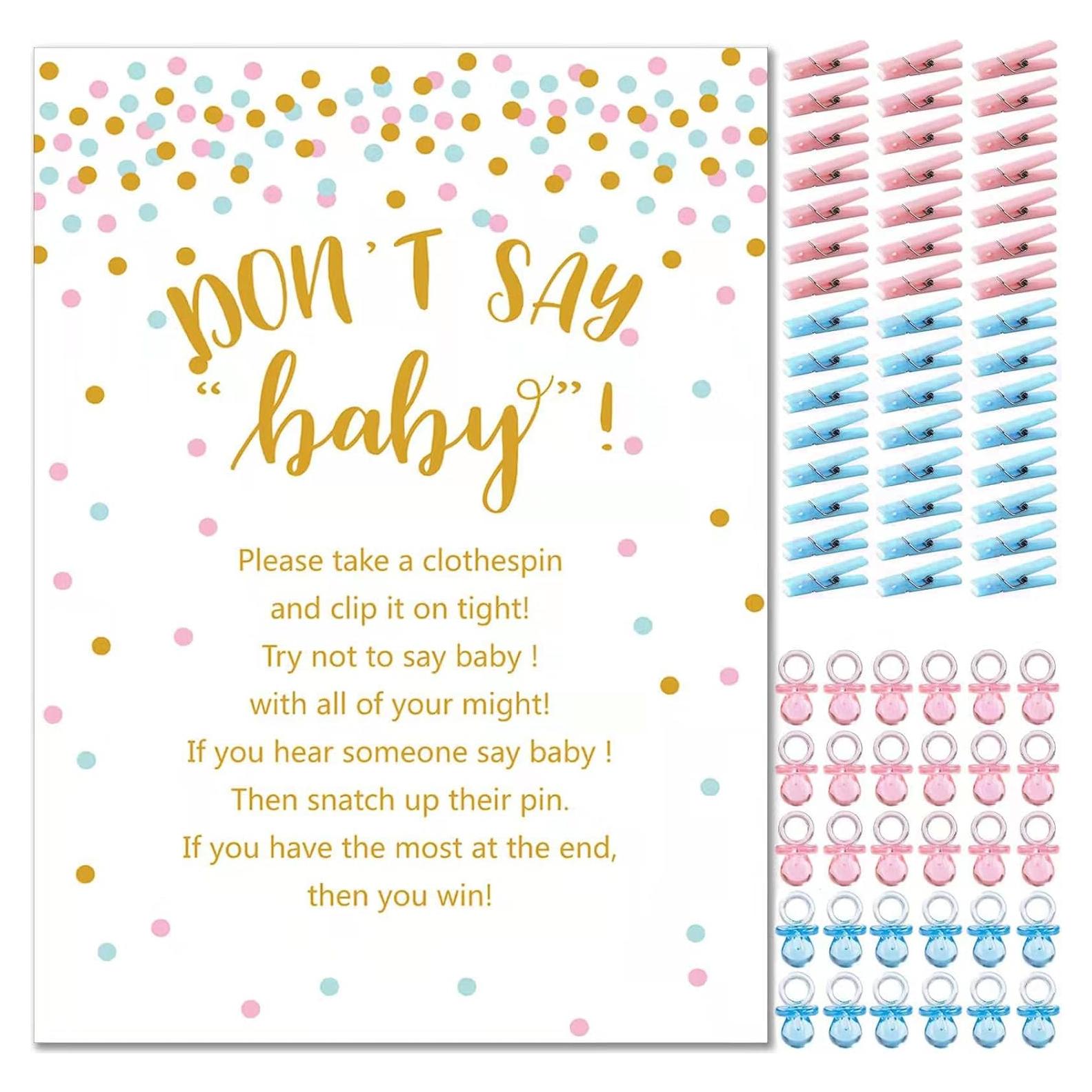 Juego de Pinzas Baby Shower ZJJZGYXINTAI 120 Piezas