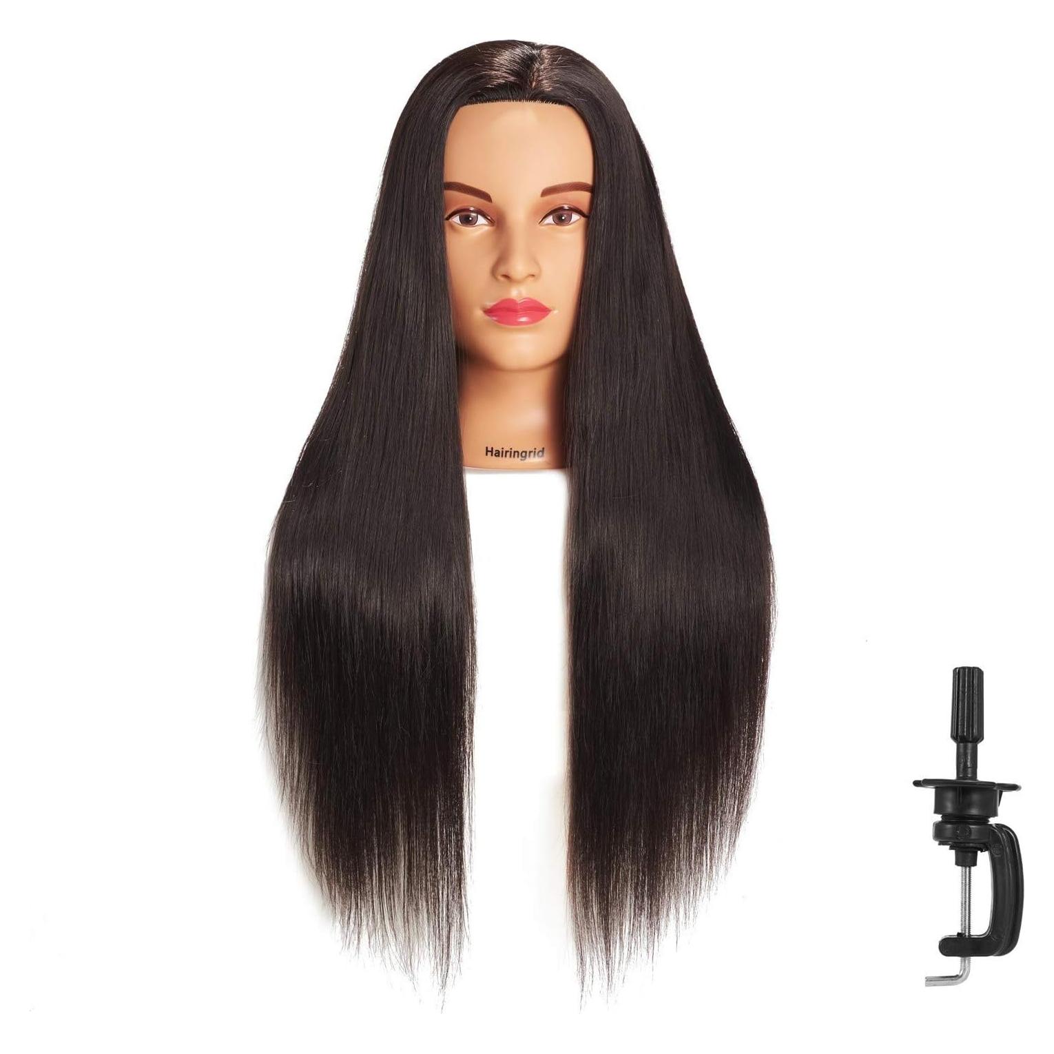 Cabeza de Maniquí Hairingrid para Estilismo 66-71 cm Negro