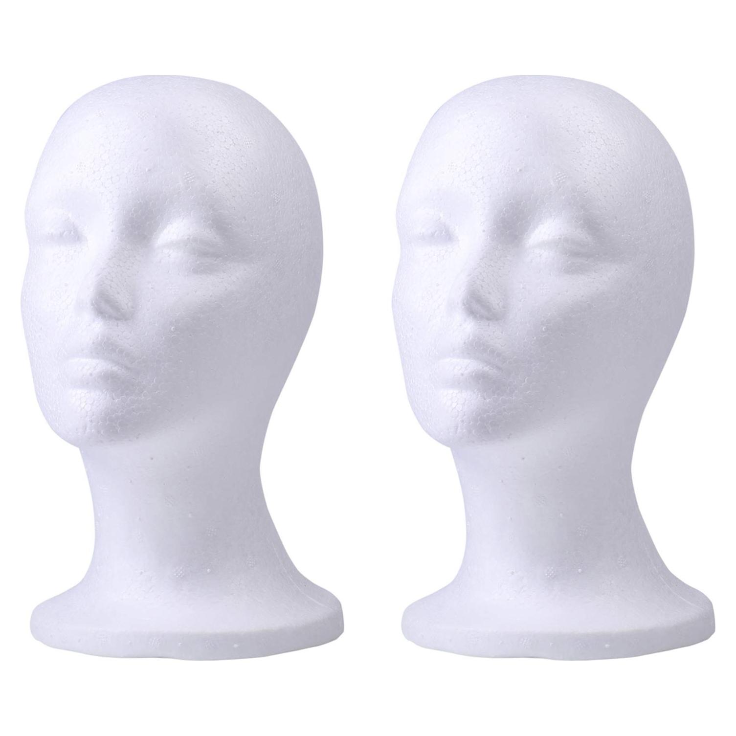 Soporte de Peluca de Espuma Foraineam - 2 Piezas 28 cm