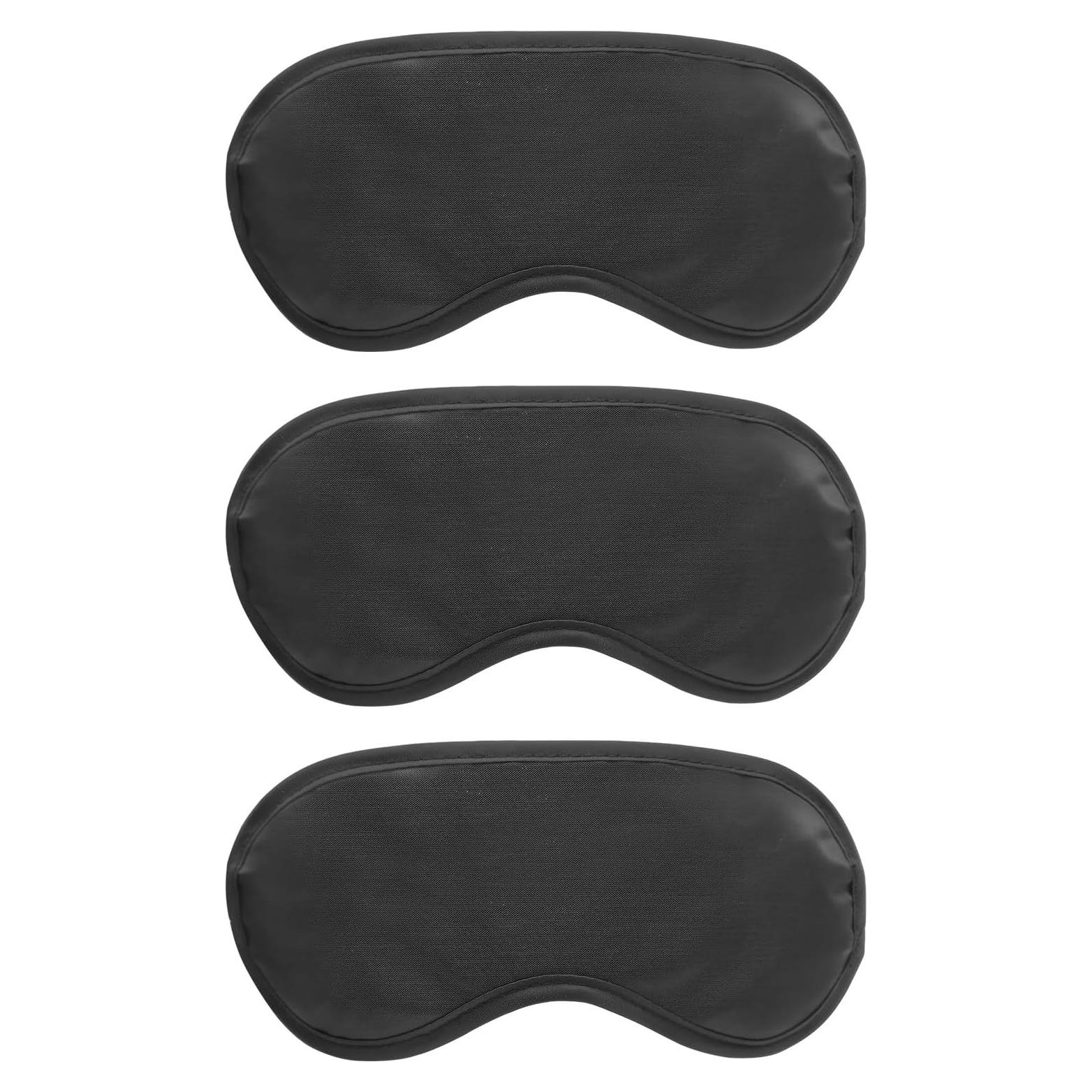 3 Máscaras de Ojos Suaves y Cómodas Juxiamal - Negro