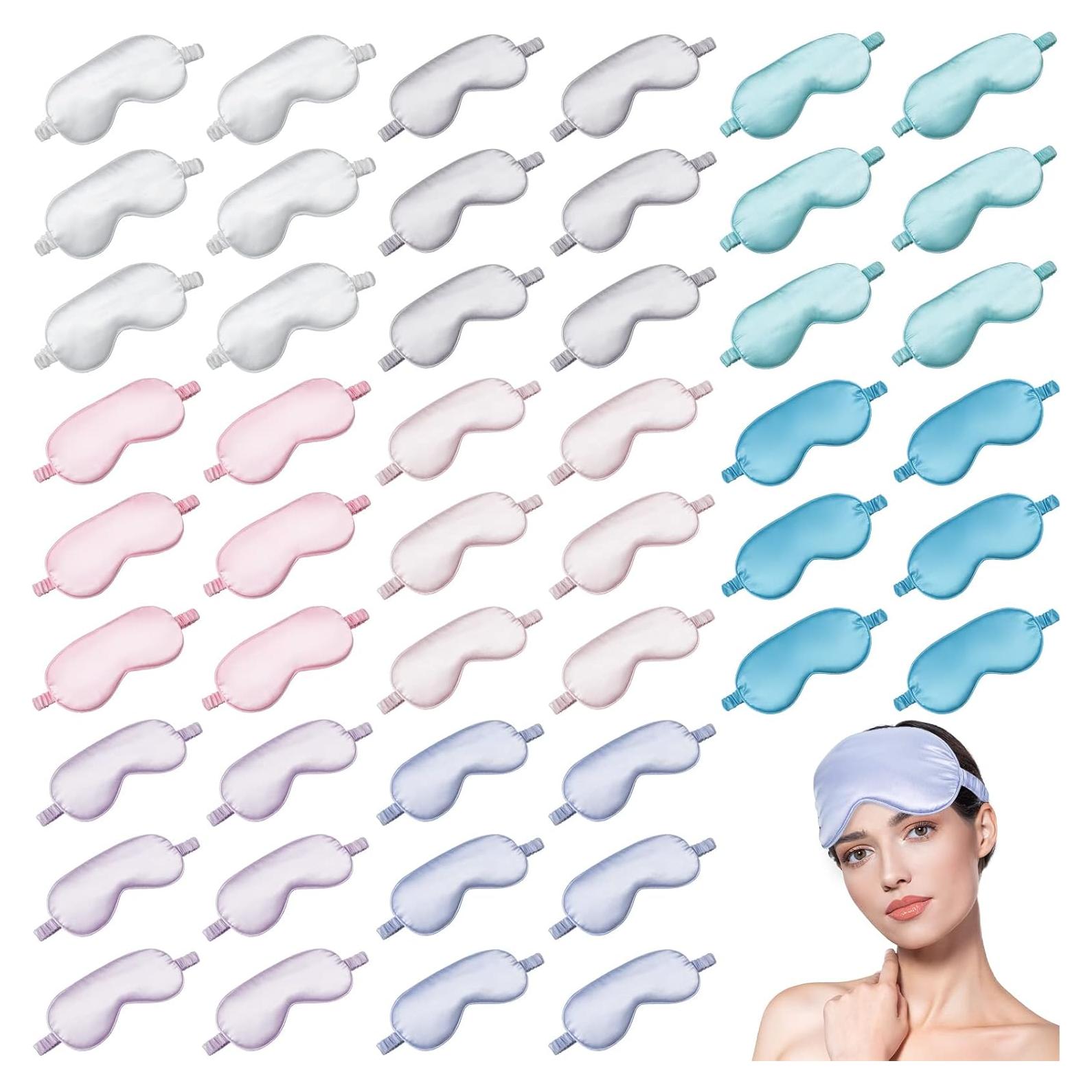 48 Piezas Máscaras de Seda para Dormir Coume - Suaves y Efectivas