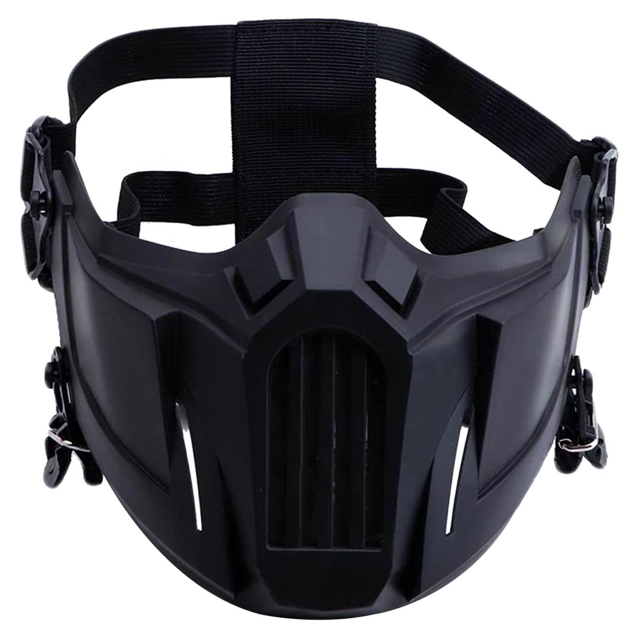 Máscara de Airsoft Yeesport 4546 con Correa Ajustable - Negro