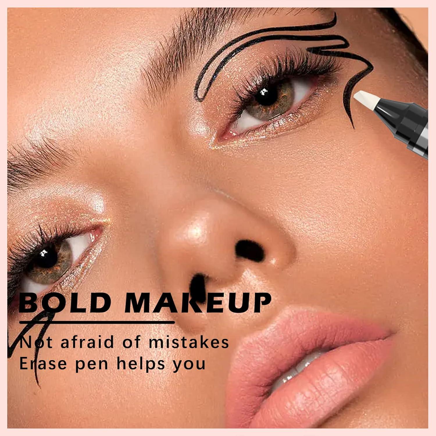 Bolígrafos Removedores de Maquillaje 2 Pcs Reutilizables