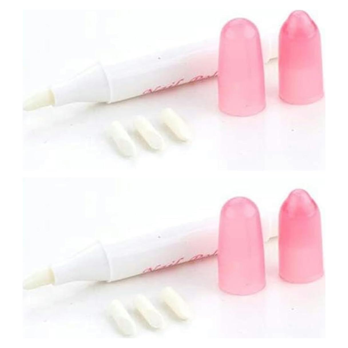 2 Piezas Lápiz Corrector de Esmalte Rosa YuanHolumid