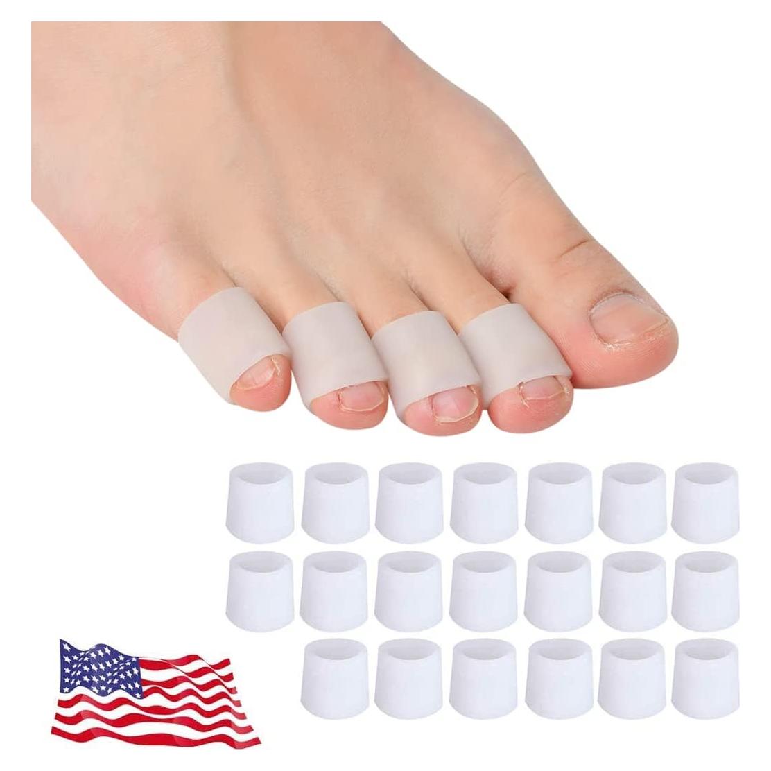 Protectores de Dedos de Gel Pnrskter - 20 Piezas para Alivio del Dolor