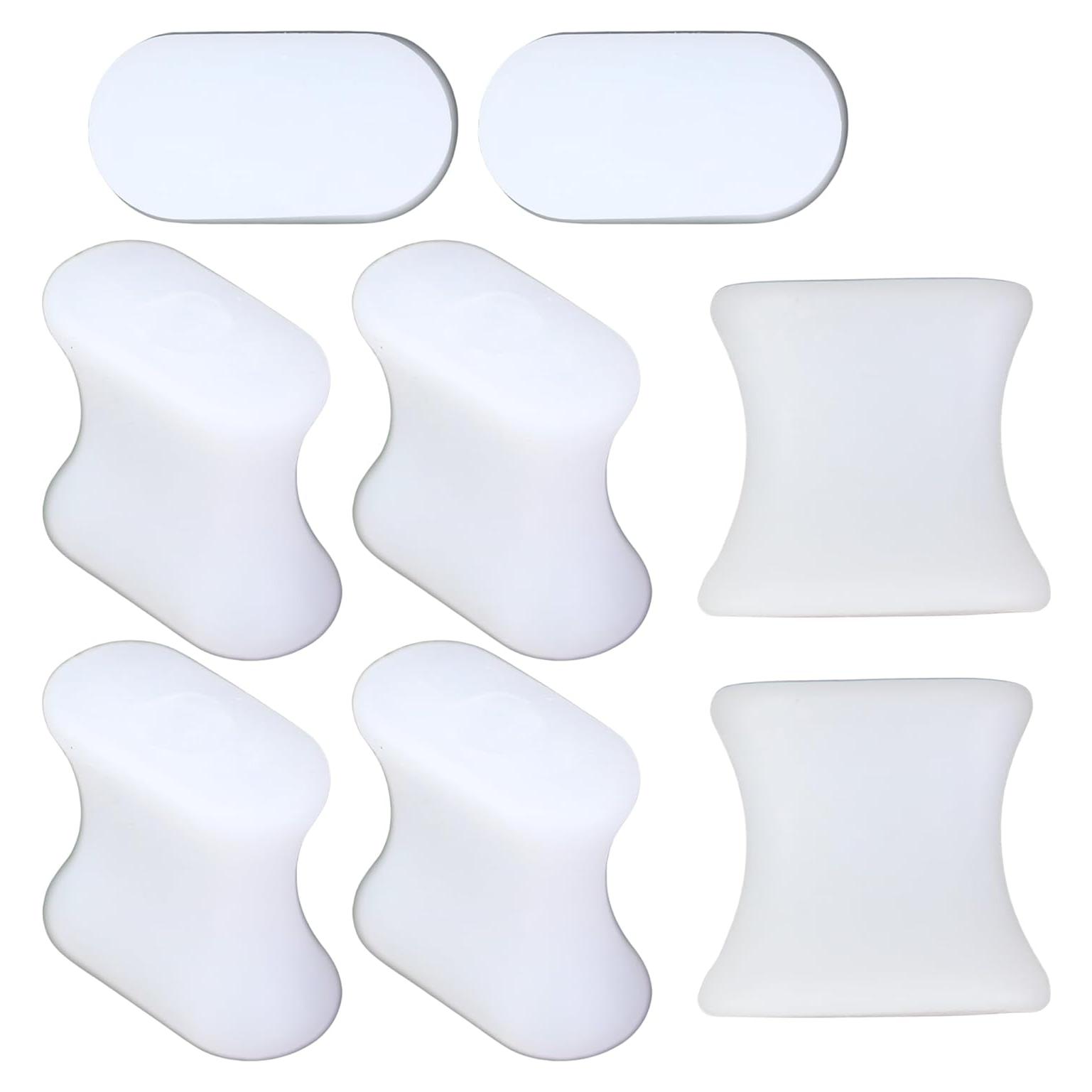 Separadores de Dedos de Gel Iconikal 8-Pack Medianos Alivio Juanetes