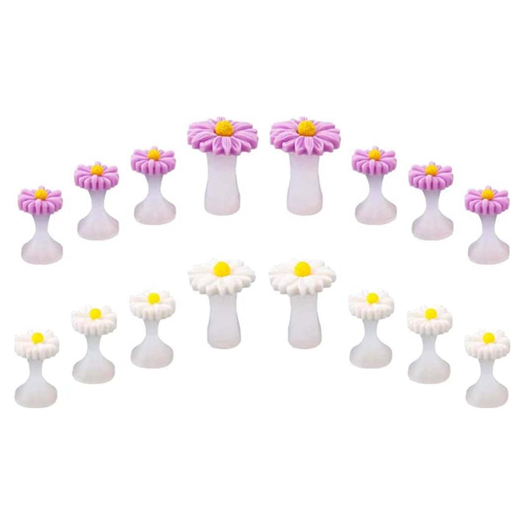 Separadores de Dedos Silicona BlingKingdom 16 Pcs Pedicura