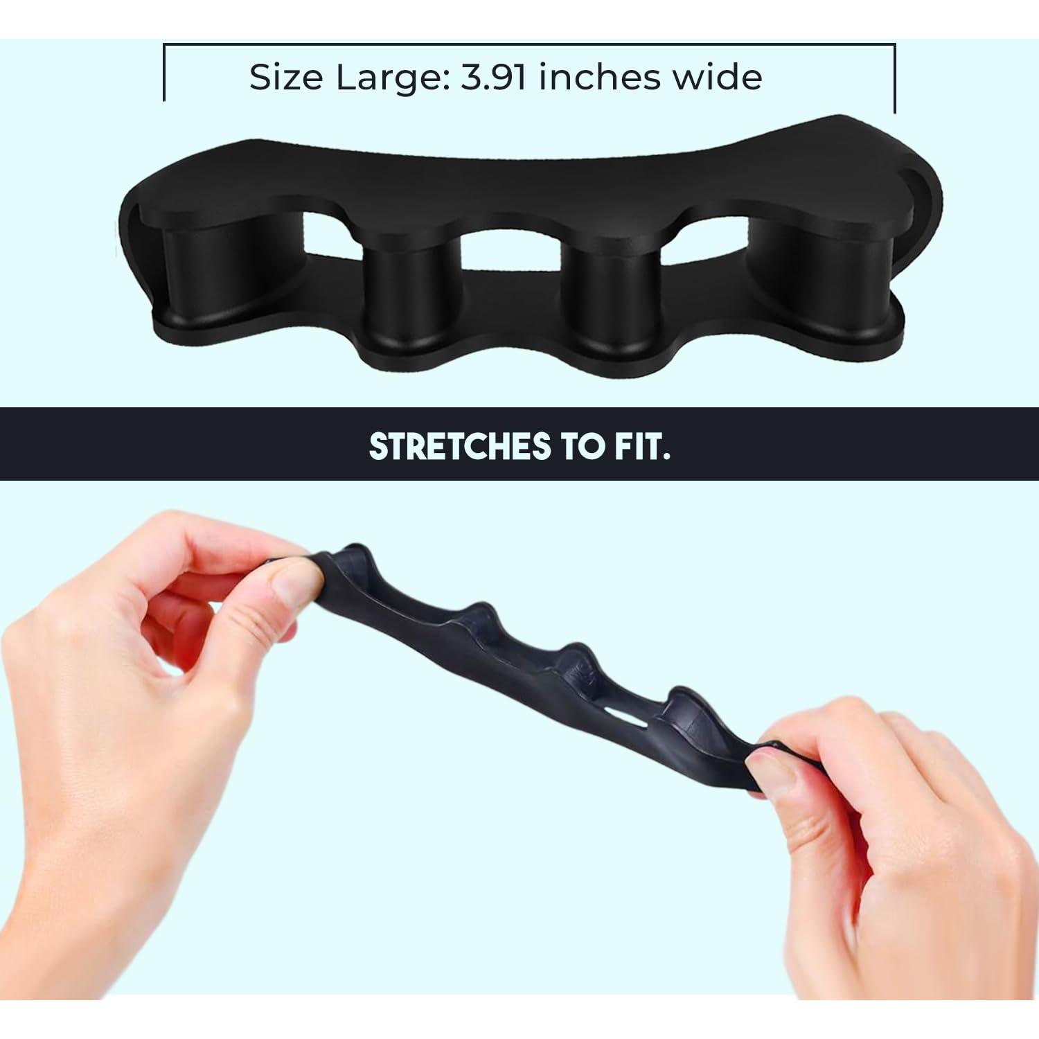 Separadores de Dedos PrimalStep - Tamaño Grande - Alivio para Juanetes y Fascitis Plantar