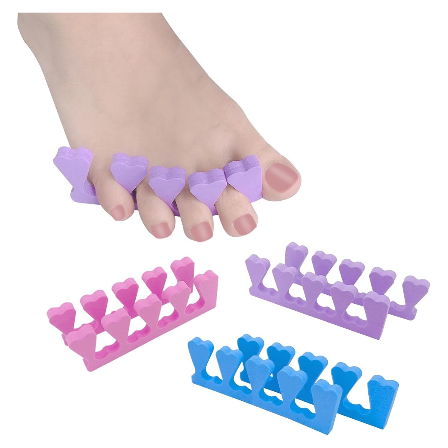 Separadores de Dedos EVA Biguphate - 24 Piezas para Pedicura