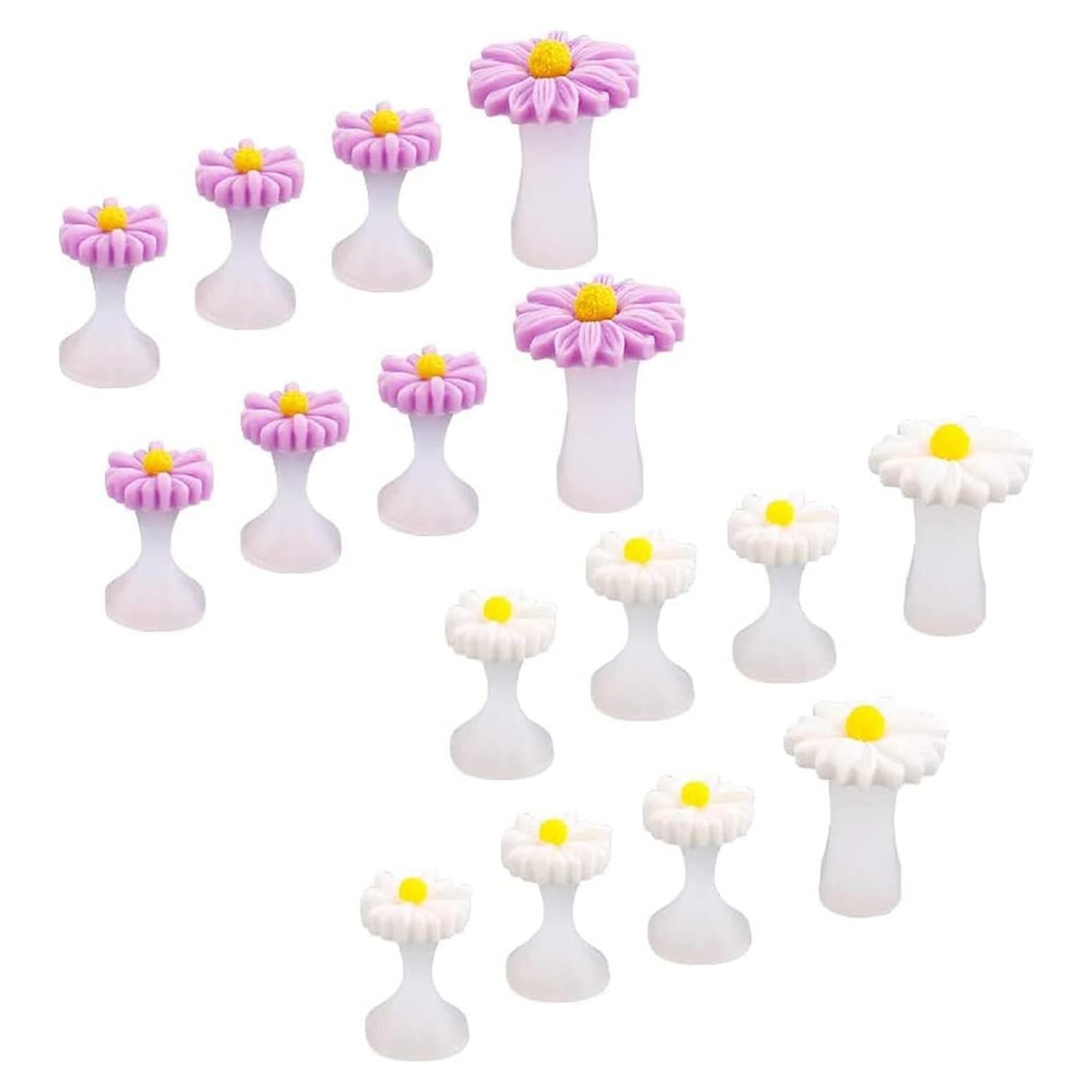 Separadores de Dedos de Silicona YIUIRUOI 16 Piezas Manicura