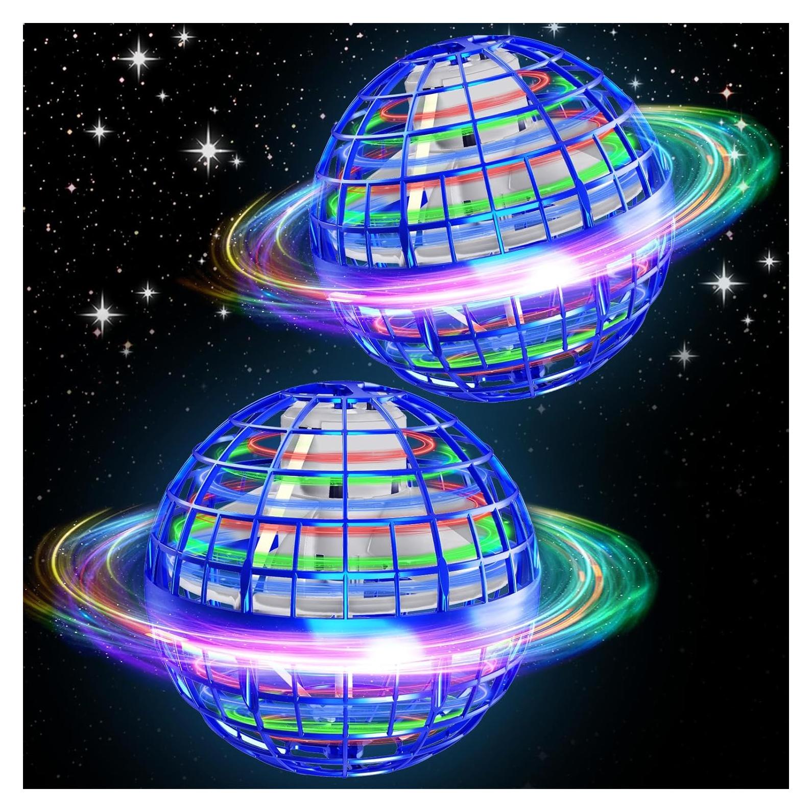 Bola Orbital Voladora Dhapy Azul - Paquete de 2, Juguete Flotante