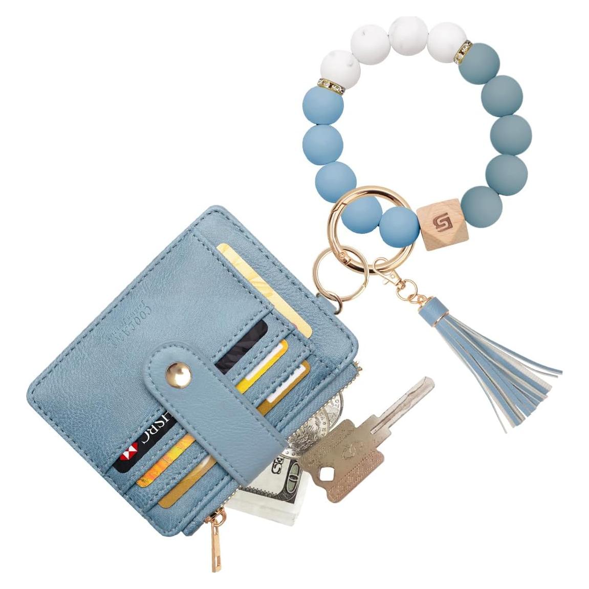 Billetera de muñeca COOLANS con llavero y soporte RFID