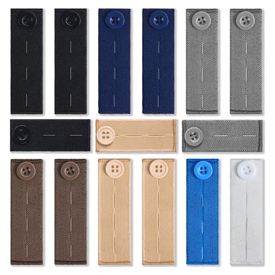 Extensores de Cintura Elástica 15 Pcs YUANHANG para Pantalones