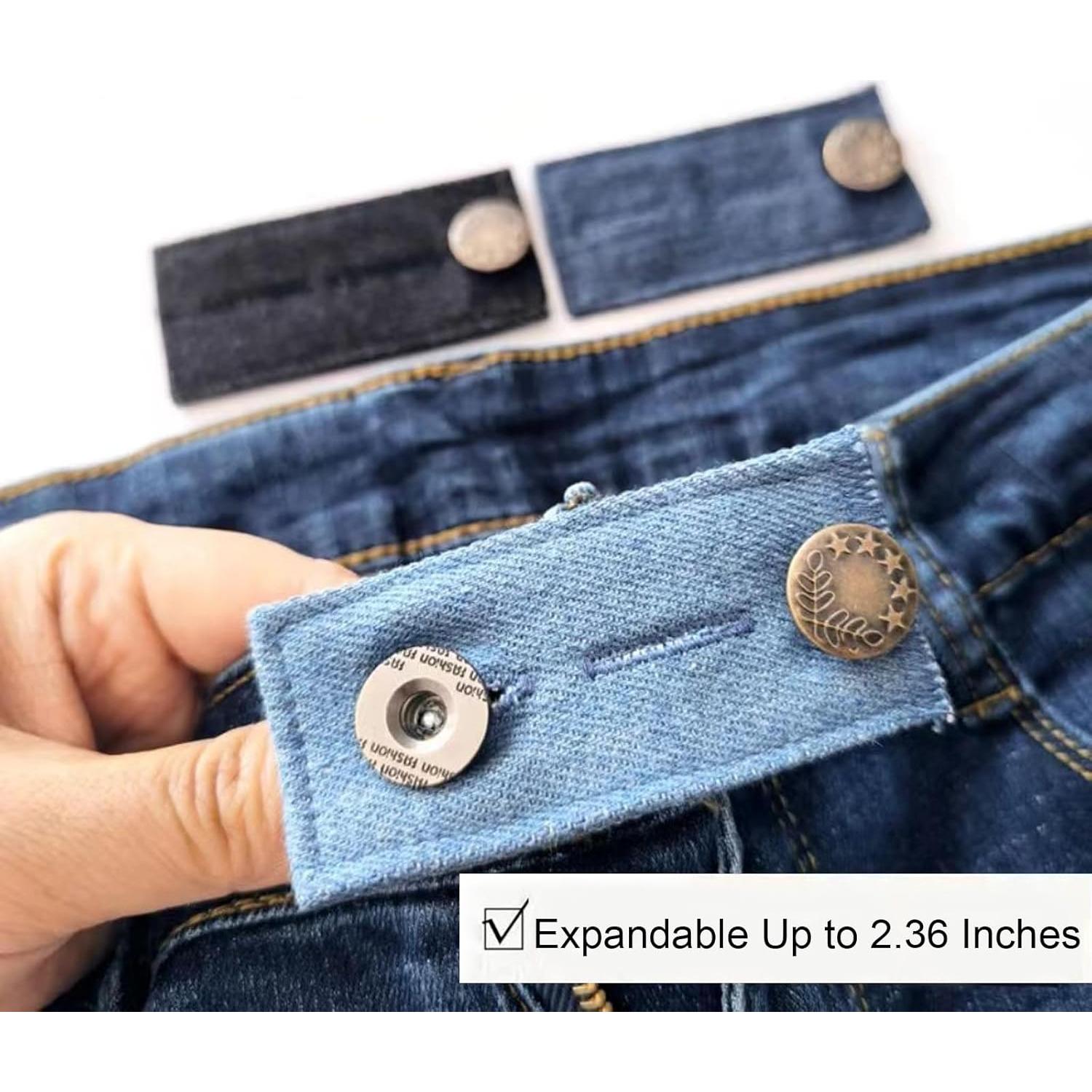 Extensores de Cintura para Jeans BIDEX - 4 Piezas Ajustables
