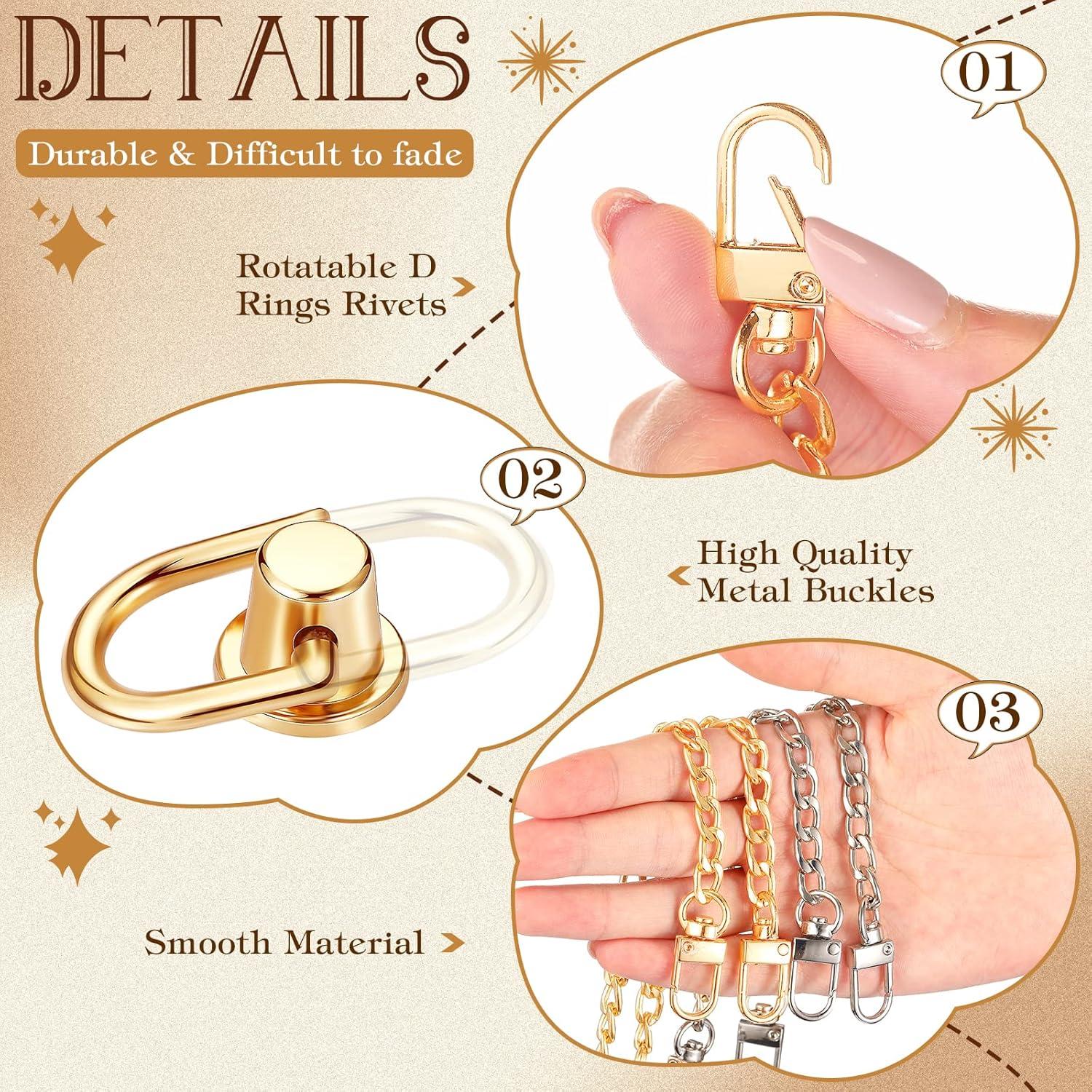 Kit de Extensores de Cadena para Monedero Hanaive 20 cm 8 Pcs