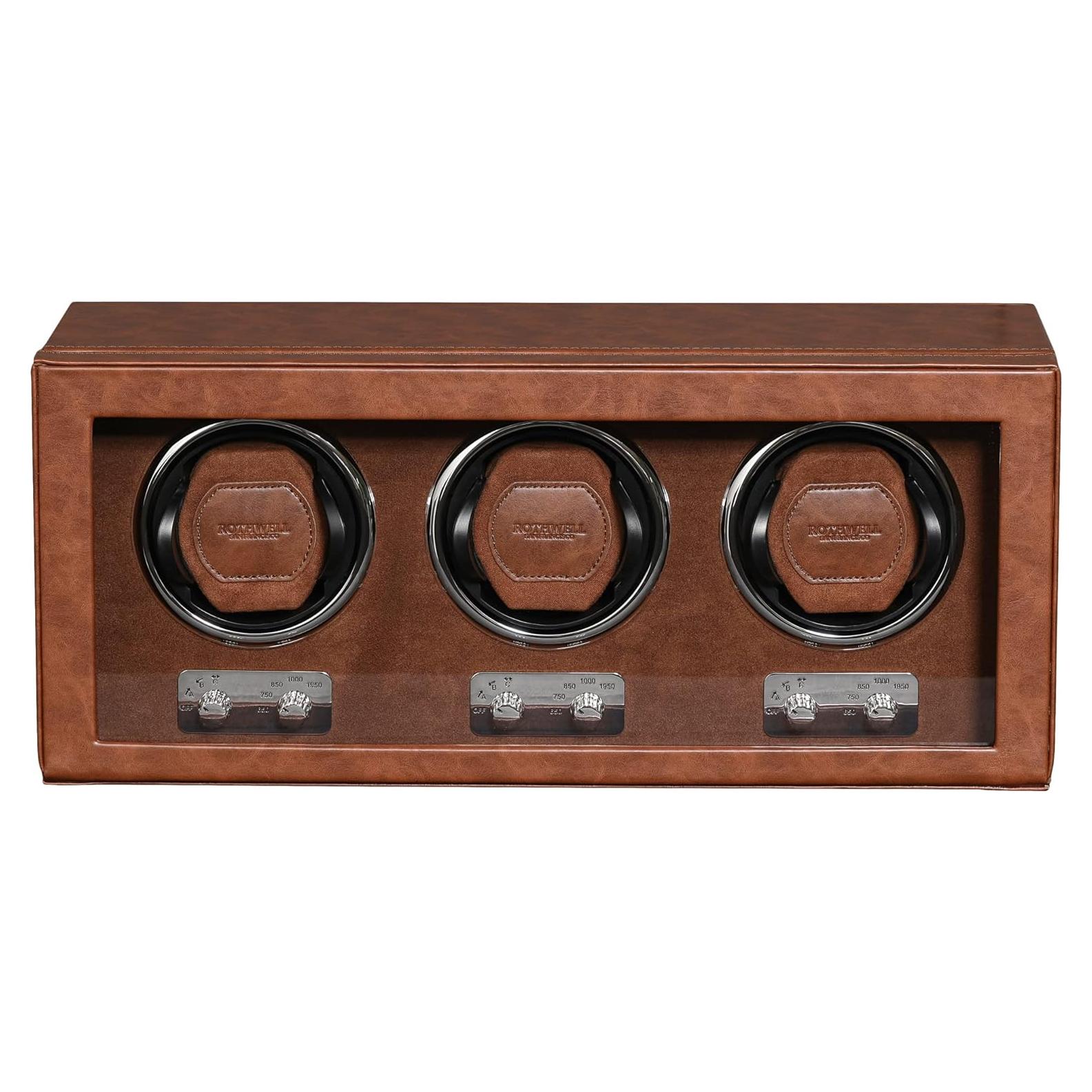 Enrollador de Relojes Automáticos ROTHWELL RW3WTBR Marrón