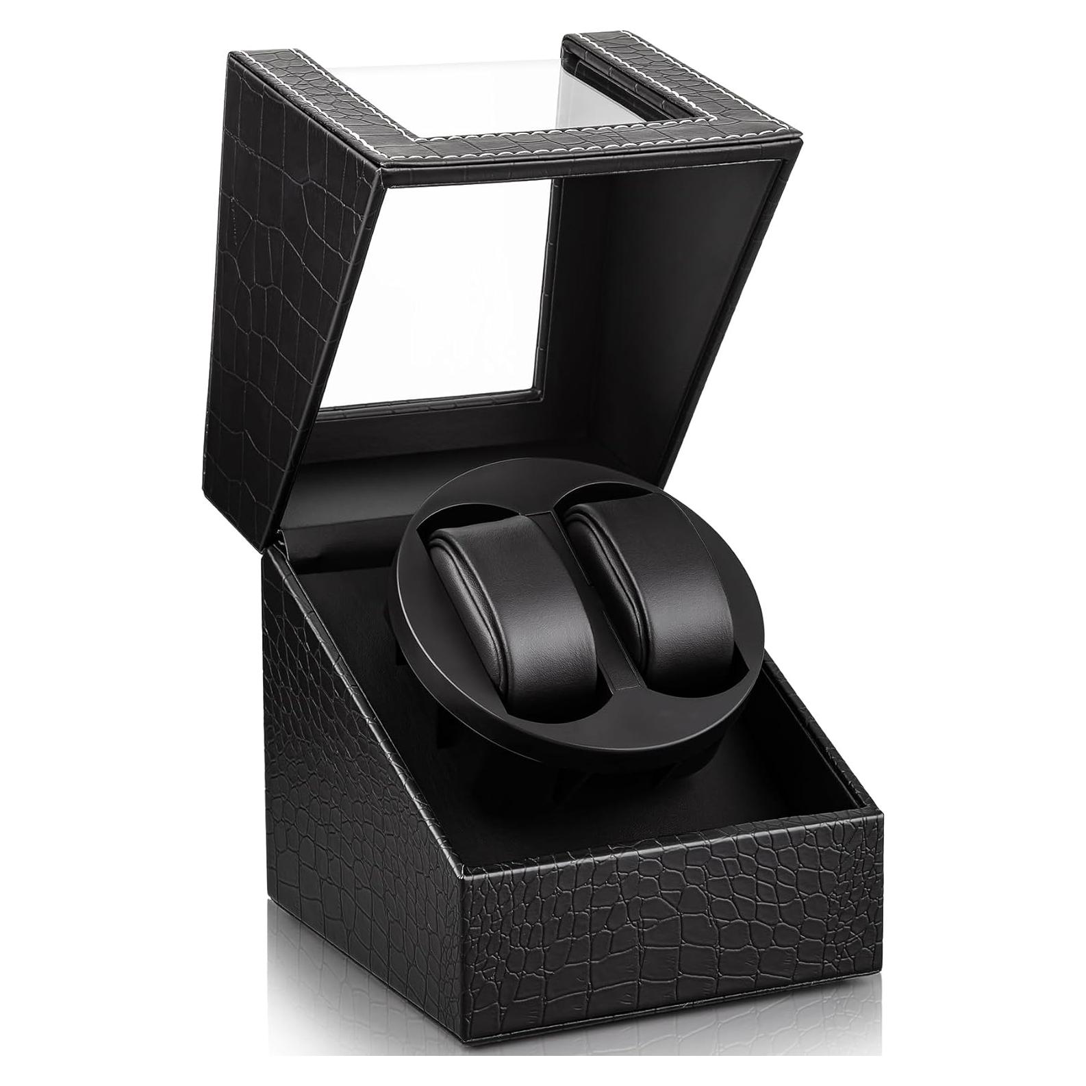 Winder de Reloj Automático Doble SHOWPIN - Cuero Vegano 42mm