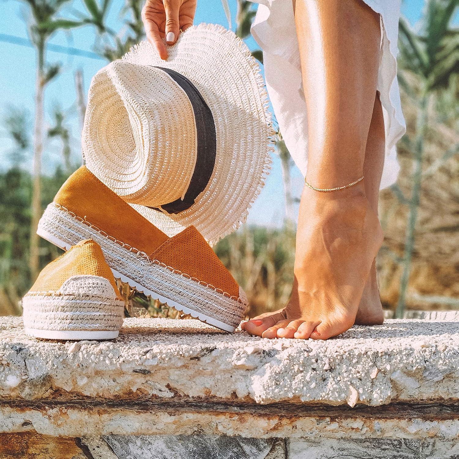 Pulsera de Tobillo JoycuFF Código Morse Ajustable Oro