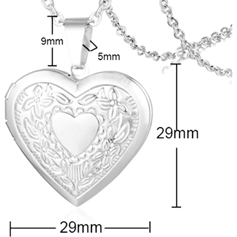 Collar medallón floral acero inoxidable Jude Jewelers