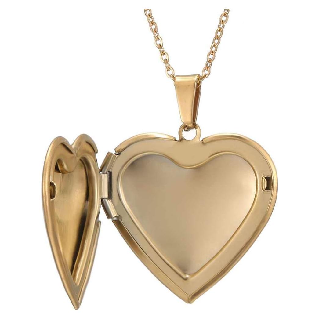 Collar de Corazón de Acero Inoxidable Jude Jewelers 45.72 cm