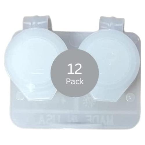 Estuches para Lentes de Contacto Transparentes - 12 Unidades
