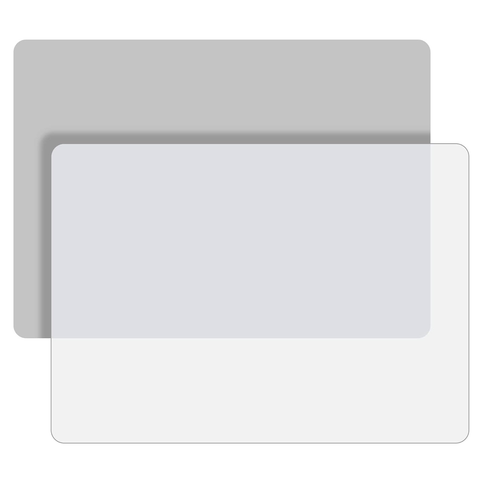 LEOBRO Tapetes de Silicona 2 Pcs 29.64x20.99cm Gris Claro