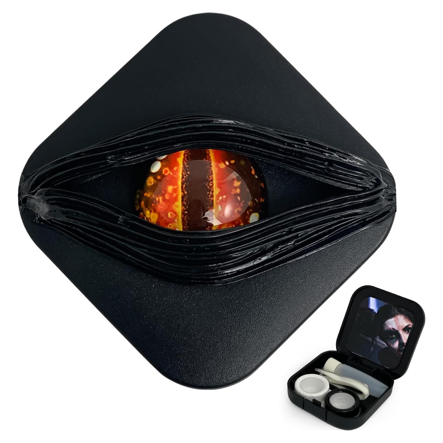 Estuche para Lentes de Contacto UpaClaire Ojo Diablo Rojo