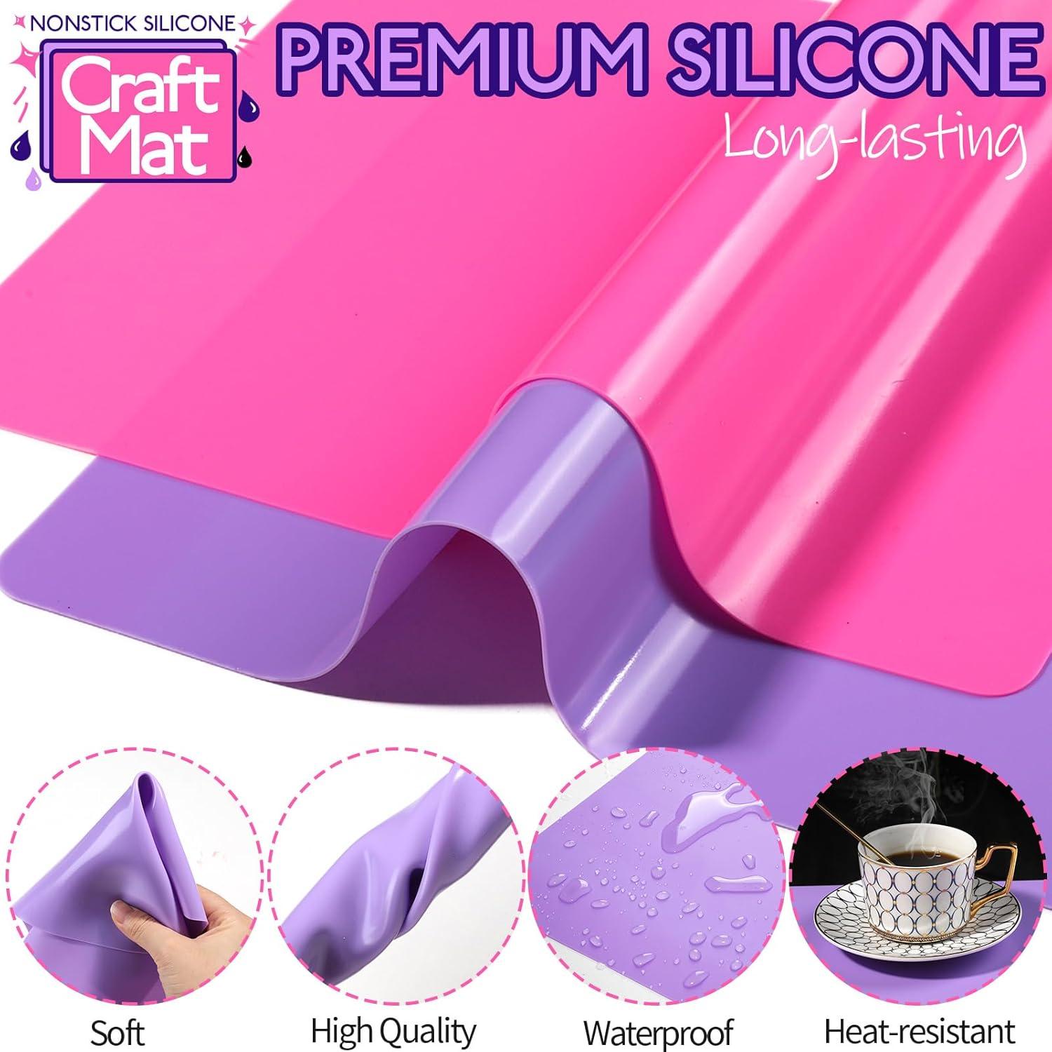 Tapetes de Silicona LEOBRO 2pcs para Manualidades 29.66x20.99cm