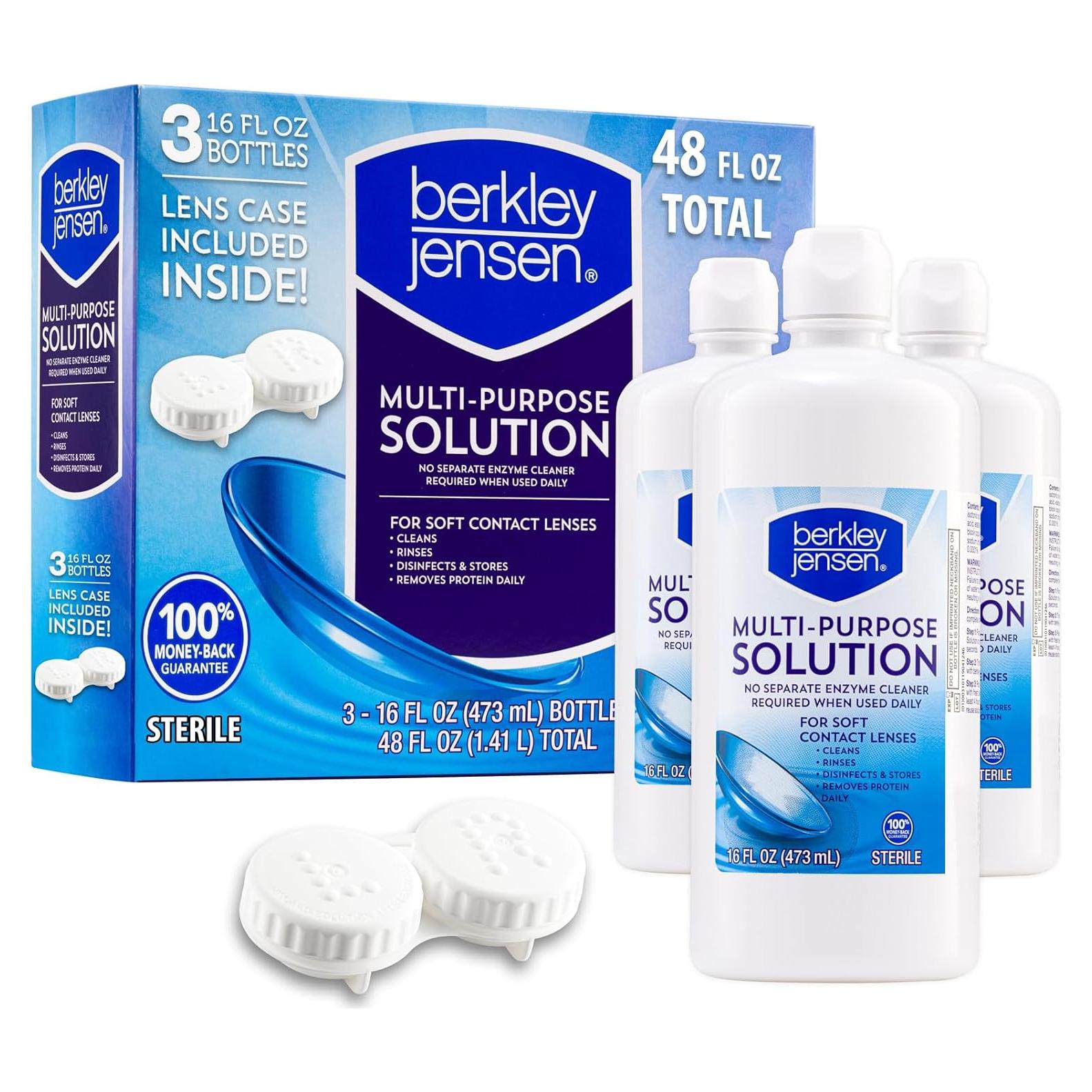 Solución Estéril Multiusos para Lentes Berkley Jensen 48 Oz