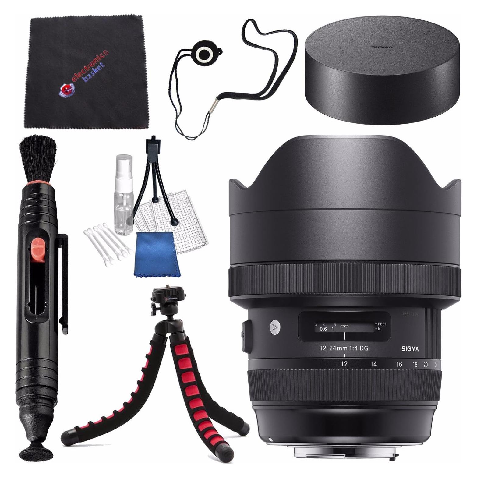 Lente Sigma 12-24mm f/4 DG HSM Art para Nikon F + Kit de Limpieza