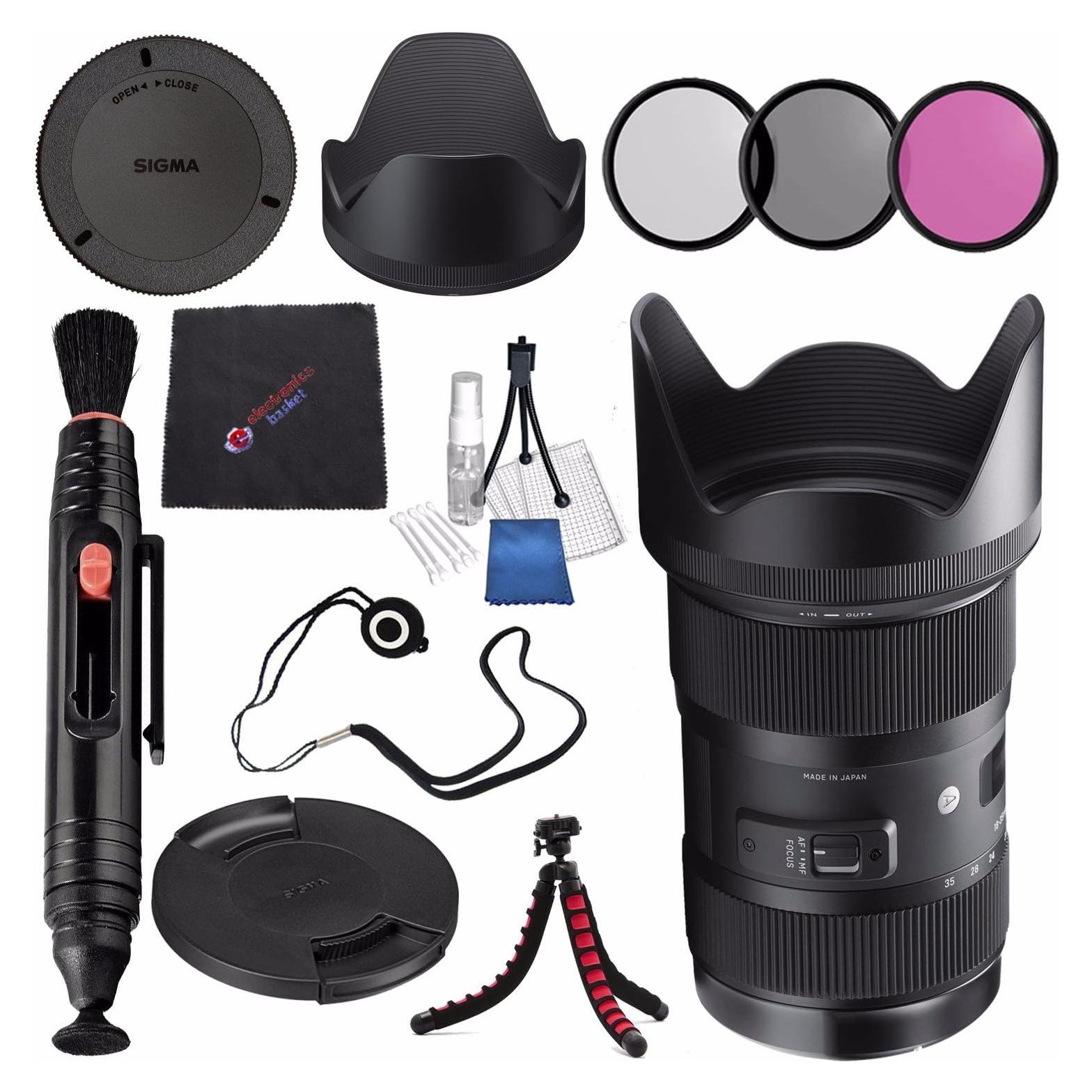 Lente Sigma 18-35mm f/1.8 DC HSM Art para Nikon F + Kit Accesorios