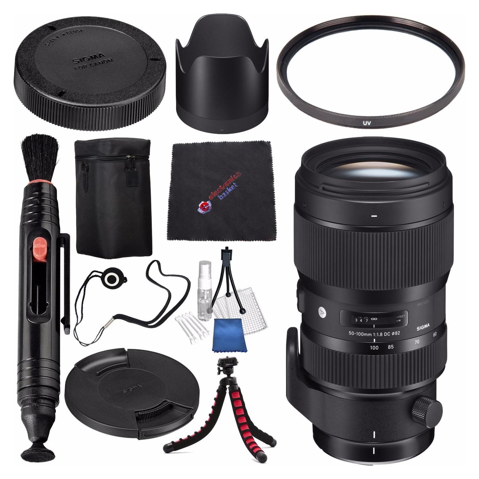 Lente Sigma 50-100mm f/1.8 DC HSM Art para Nikon F + Accesorios