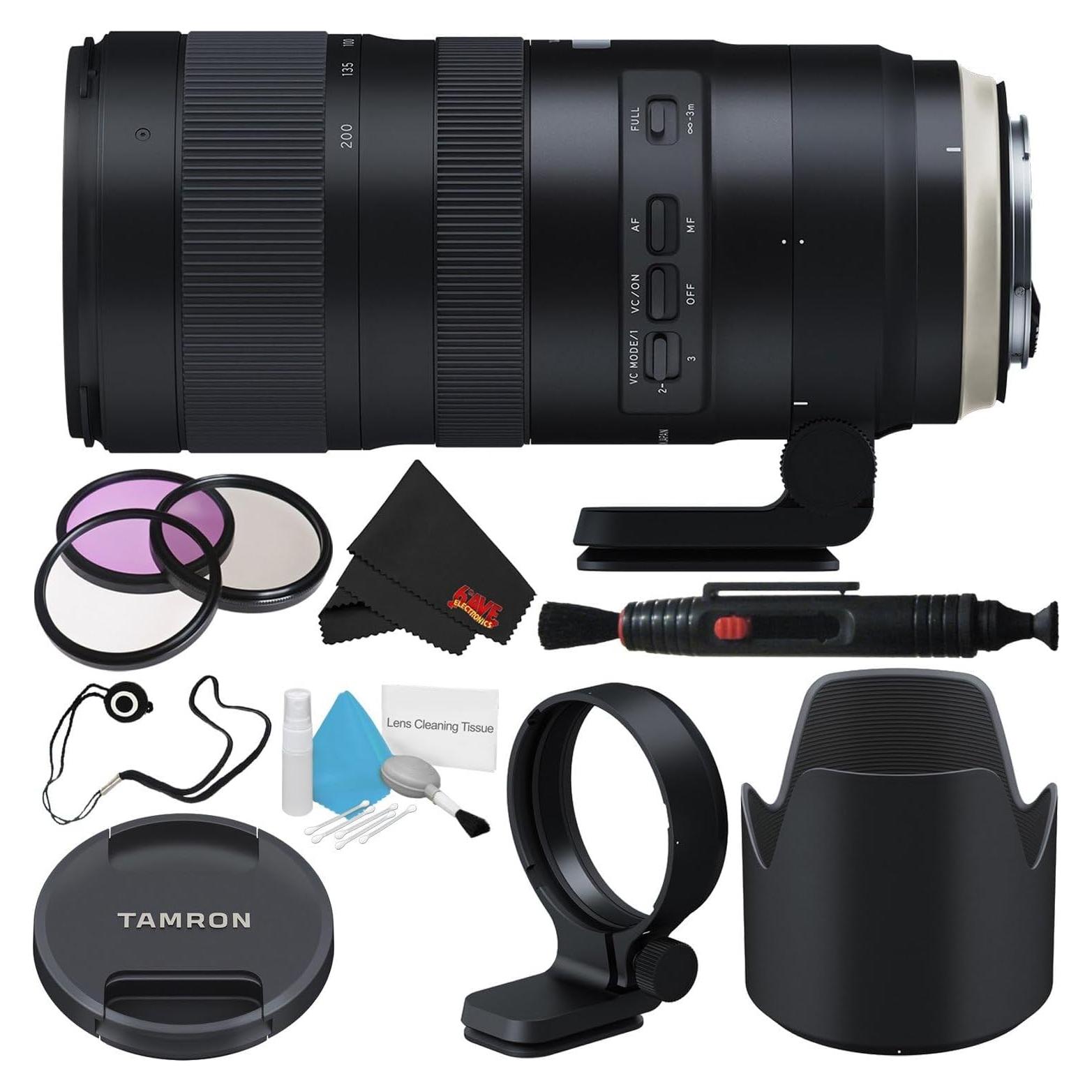 Lente Tamron SP 70-200mm f/2.8 Di VC USD G2 para Canon EF + Kit de Filtros