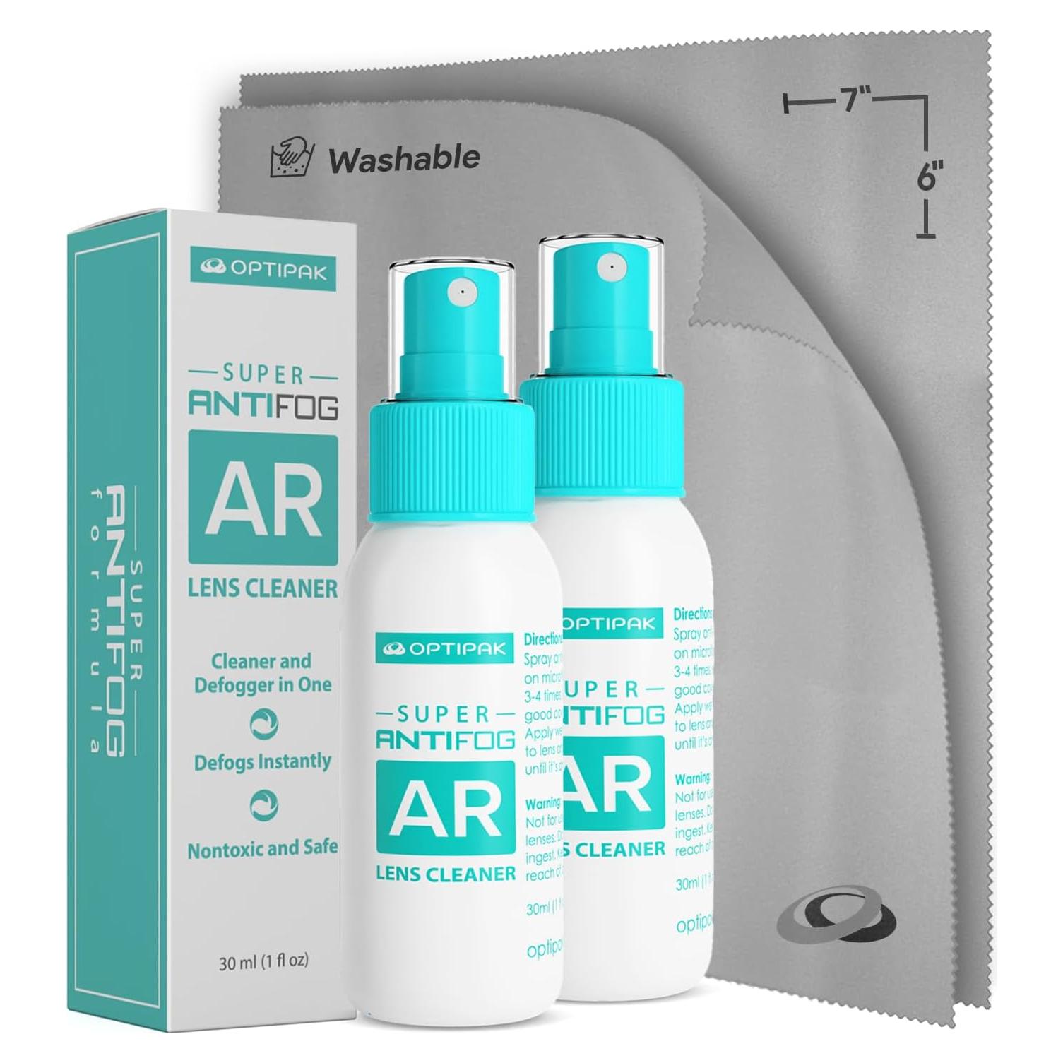Kit de Limpieza Antivaho OPTIPAK - 2 Spray 30ml + 2 Paños