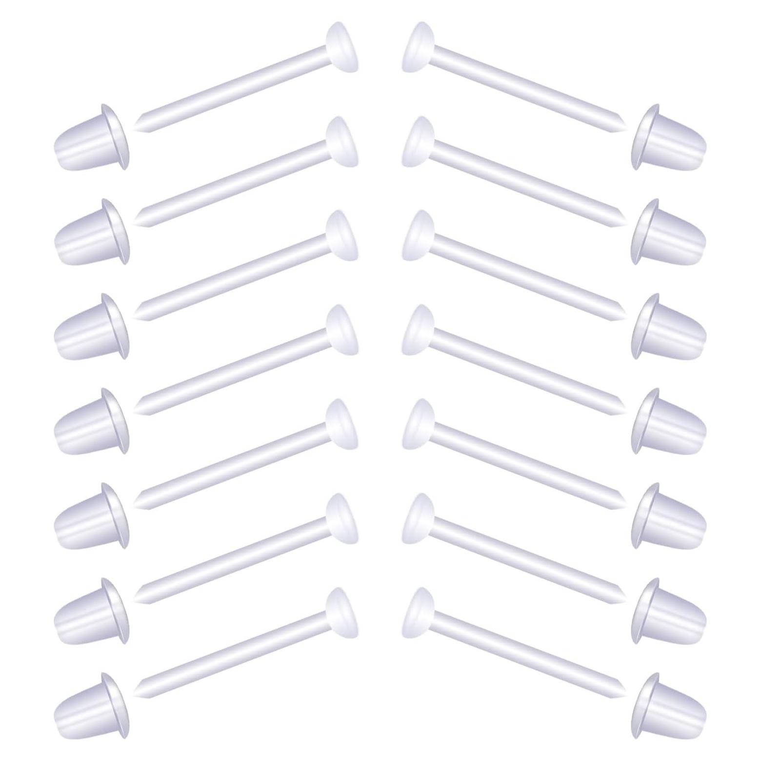 Pendientes de Plástico Transparentes LUTER - 200 Pares para DIY