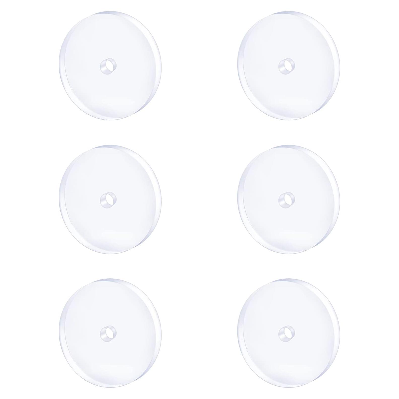 Discos Transparentes de Silicona MODRSA para Piercing 16g 7mm