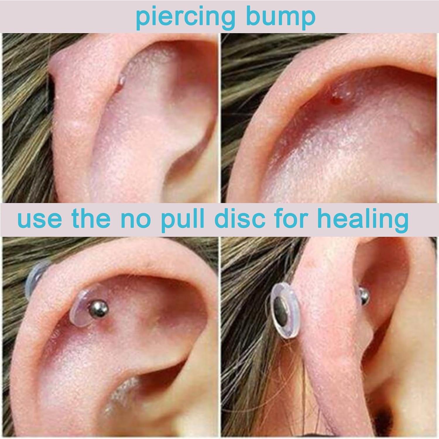 Discos Transparentes de Silicona MODRSA para Piercing 16g 7mm