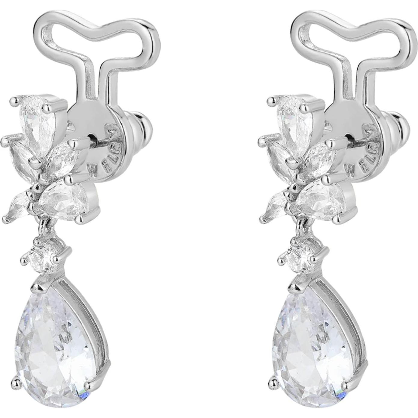 Soportes para Pendientes AKRUWELRY Oro Blanco 4 Piezas