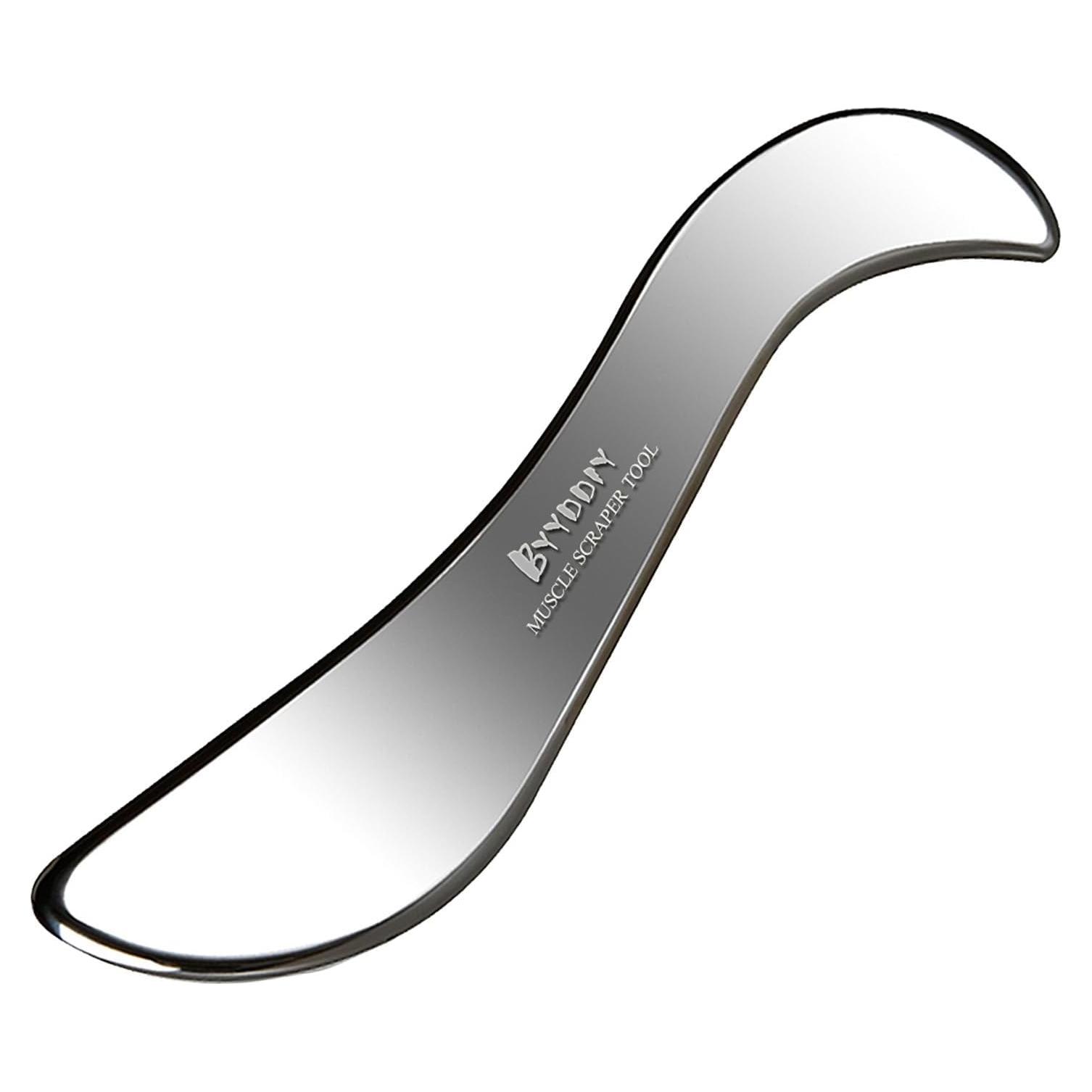 Raspador de Masaje Guasha BYYDDIY Acero Inoxidable 18cm