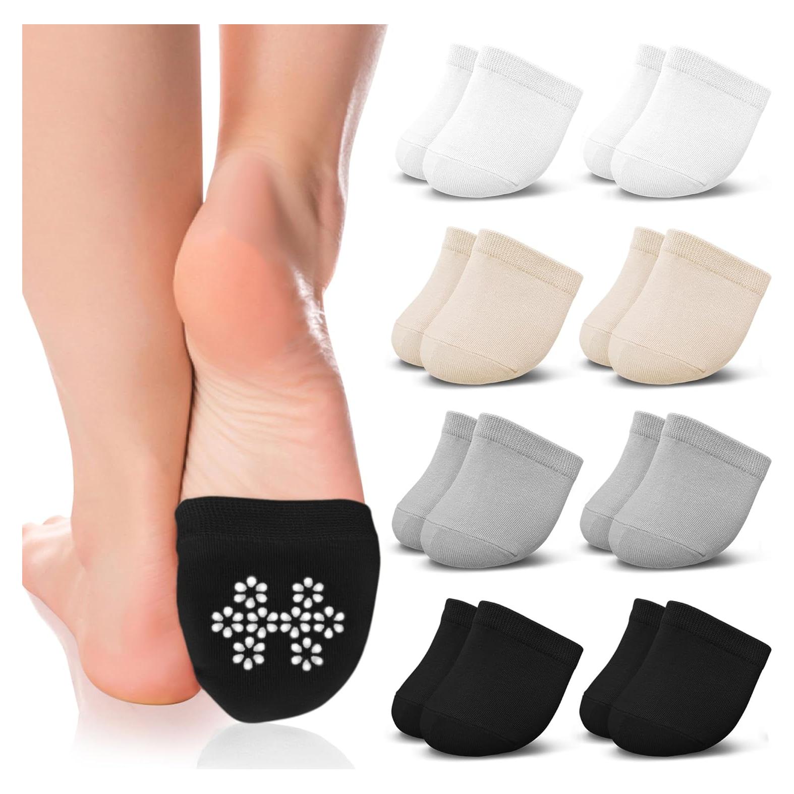 8 Pares Medias Invisibles Antideslizantes Jinny's Shoppe Mujeres