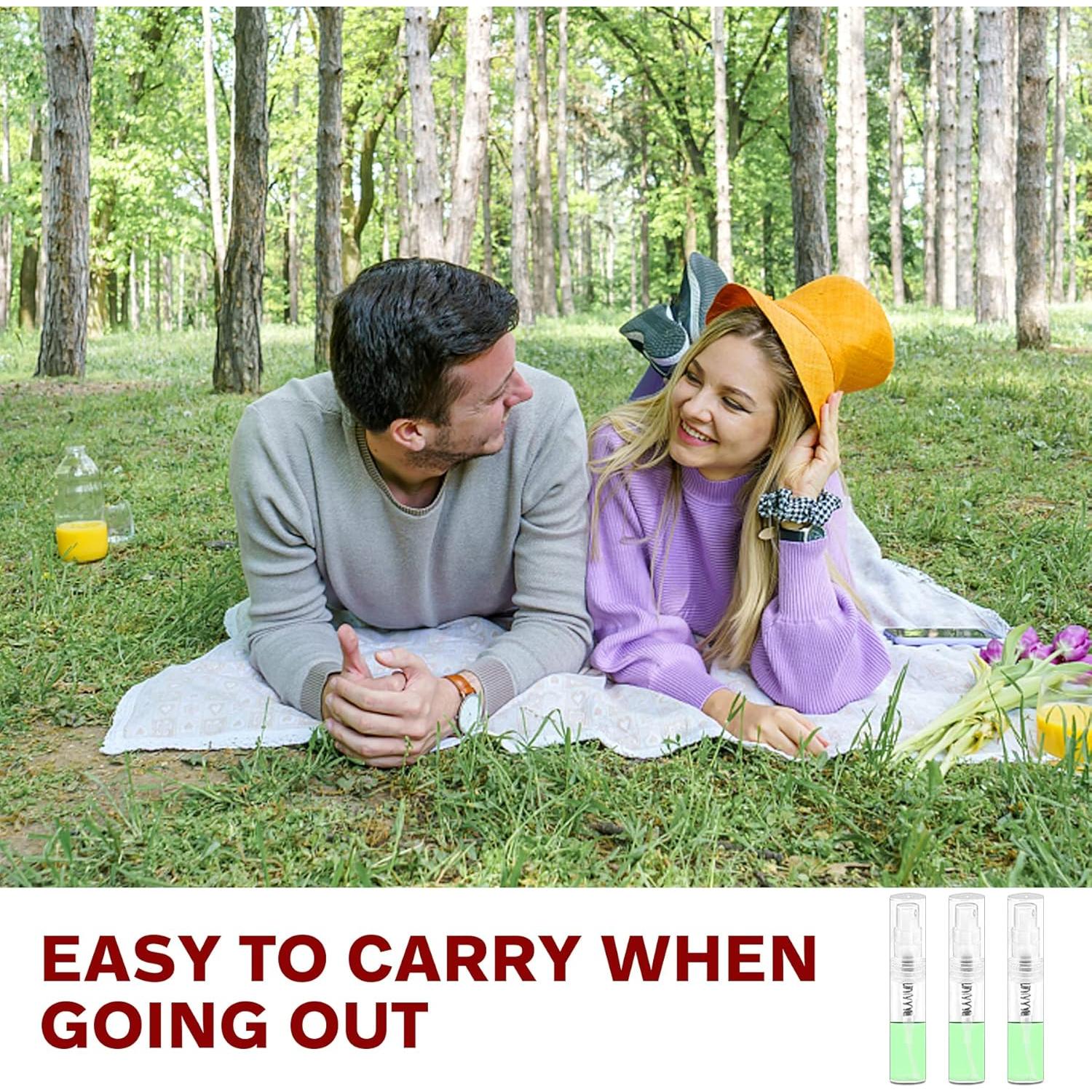 Botellas de Spray Mini Csdtylh 120 Pcs 2ml Transparente