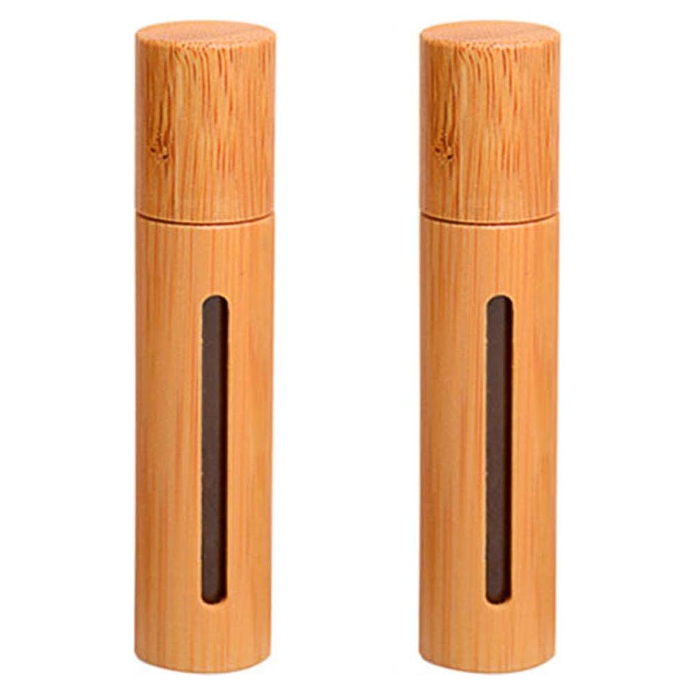 2 Botellas de Rodillo de Bambú 10ml Teensery para Aceites