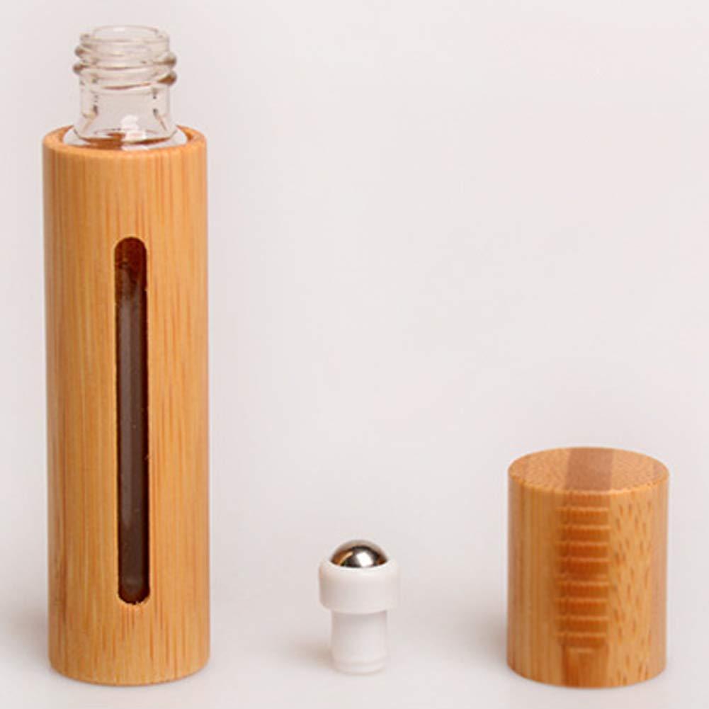 2 Botellas de Rodillo de Bambú 10ml Teensery para Aceites