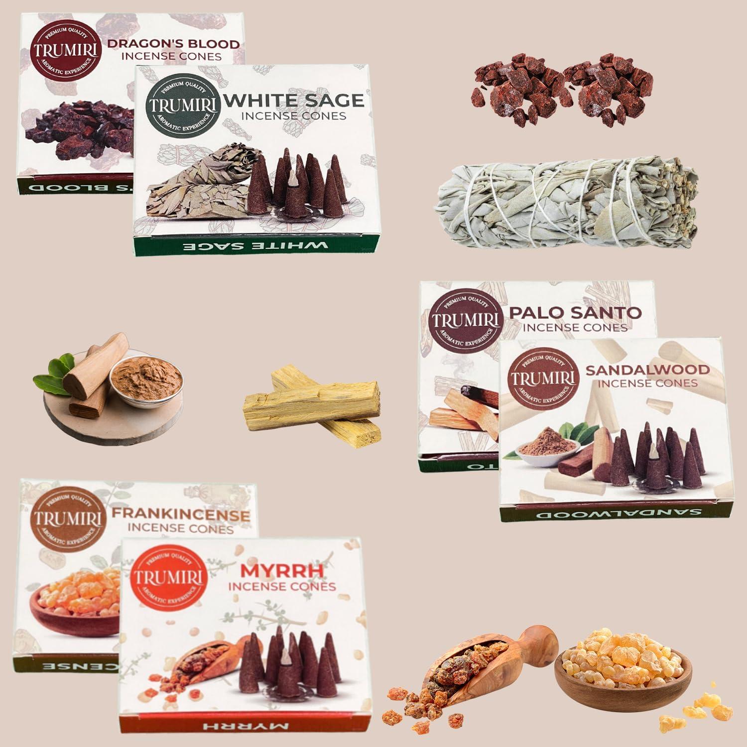 Conos de Incienso Trumiri Woody - 60 Conos Aromatizados