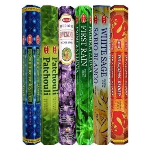 Varitas de Incienso HEM - Paquete de 120 Varitas Aromáticas