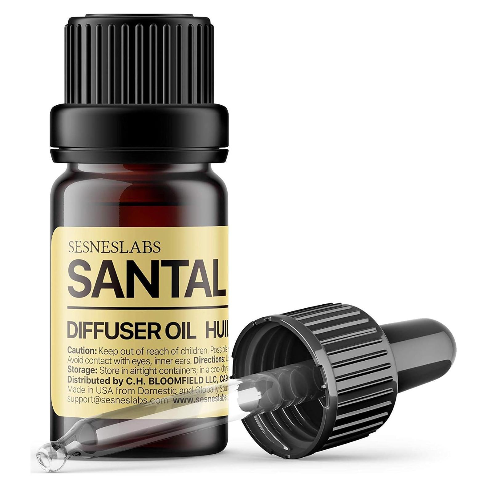 Aceite Difusor de Santal 10 ml - Sesneslabs Aroma de Lujo