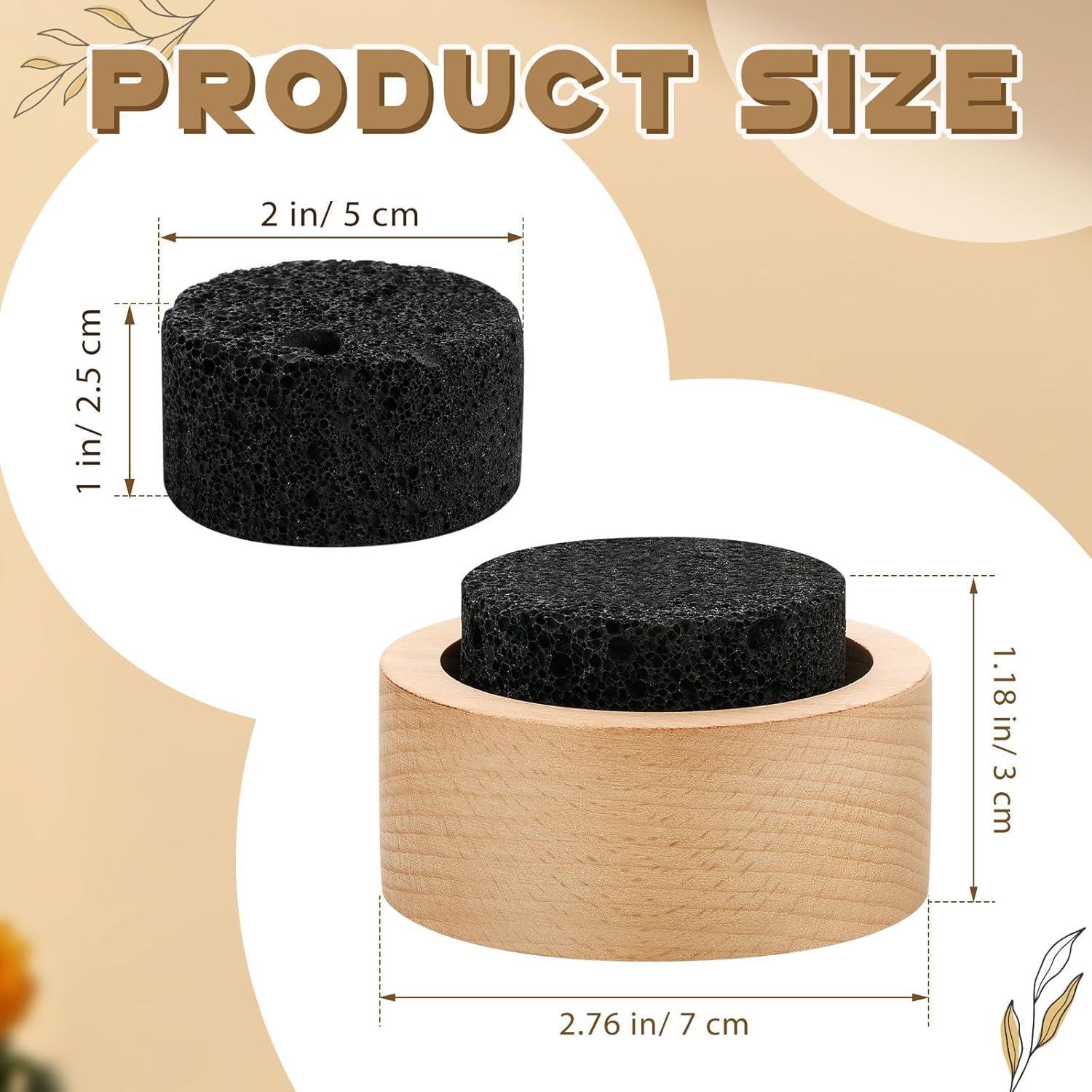 Difusor de Aceite Esencial Chunful 2 Pcs Roca Volcánica