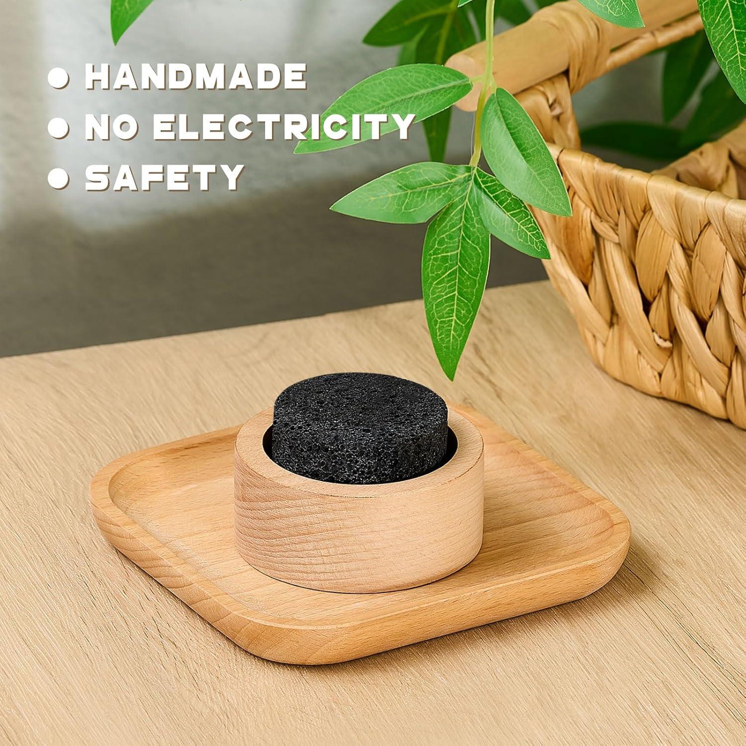 Difusor de Aceite Esencial Chunful 2 Pcs Roca Volcánica